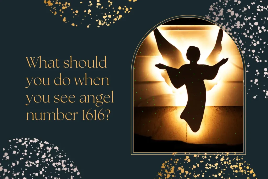 What should you do when you see angel number 1616?